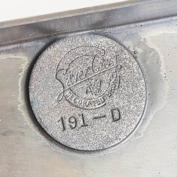 Vintage SilverCrest Decorated Bronze Double Inkwell & Notepad Holder, Art Deco - Picture 9 of 16